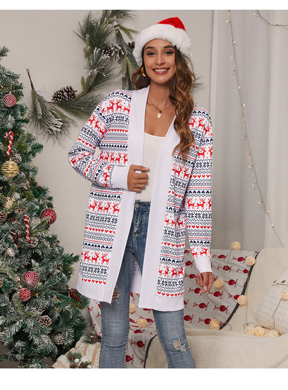 Christmas Knitted Coats for Women