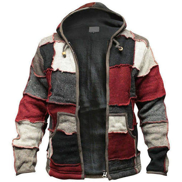Men's Knitting Zipper Hoodies Cardigans for Winter