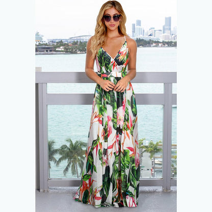 Women Summer Bohemian Long Dresses-STYLEGOING