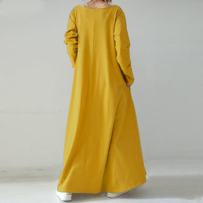 Casual Women Long Dresses Cozy Dresses