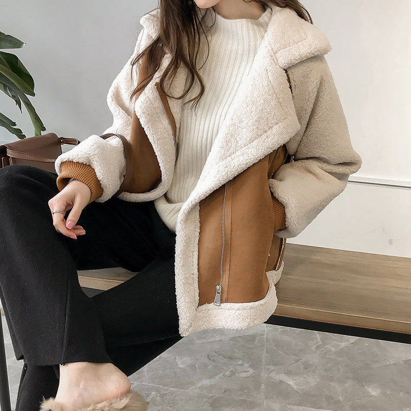 Women Artificial Fur Winter Short Jacket Coats