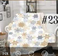 Double Thick Warm Throw Blankets for Christmas