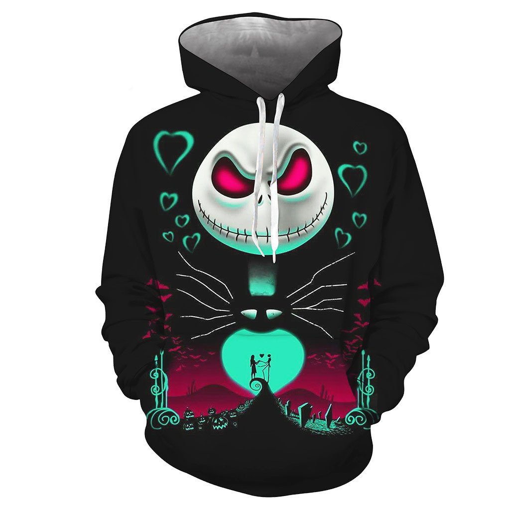 Plus Size Horrible Halloween 3D Print Hoodies-STYLEGOING