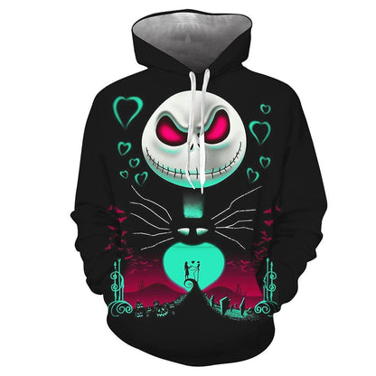 Plus Size Horrible Halloween 3D Print Hoodies-STYLEGOING