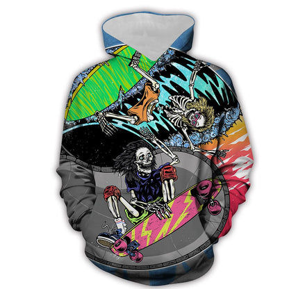 Plus Size Horrible Halloween 3D Print Hoodies-STYLEGOING
