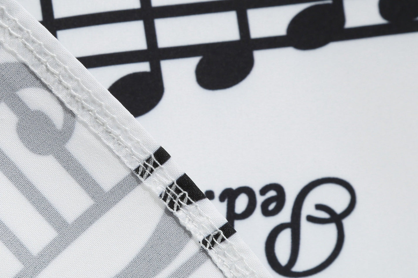 Vintage V Neck Long Sleeves Musical Note Winter Dresses-STYLEGOING