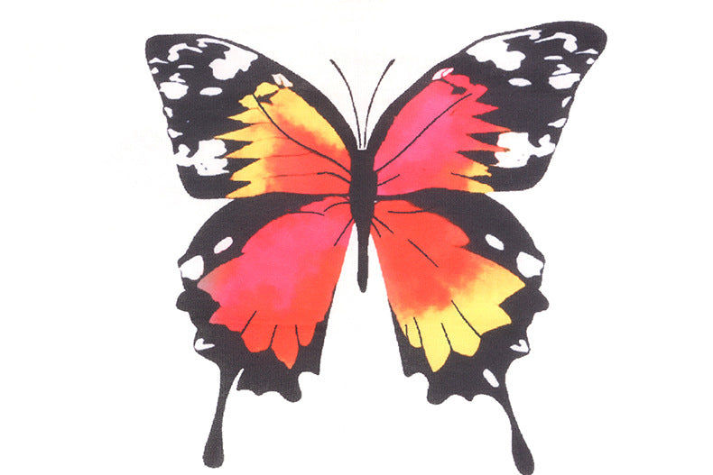 Butterfly Design Zipper Hoodies Women Suits