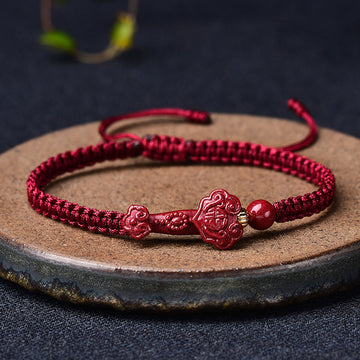 Hand-woven Cinnabaris Good Luck Bracelets