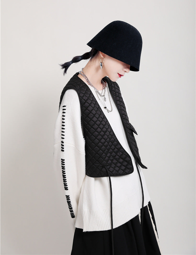 Winter Cotton Designed Vest for Women
