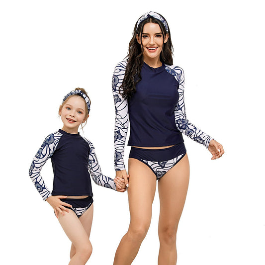 Parent Child Surfer & Diving Suit Swimsuit with Band-STYLEGOING
