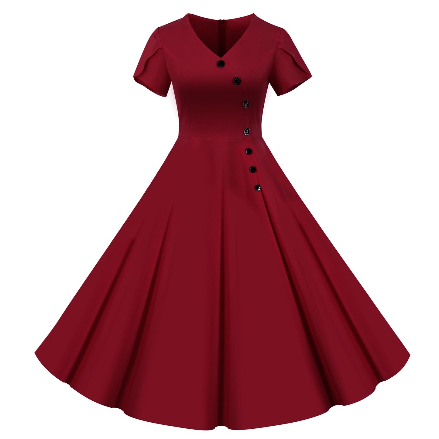 Vintage Short Sleeves Women Dresses