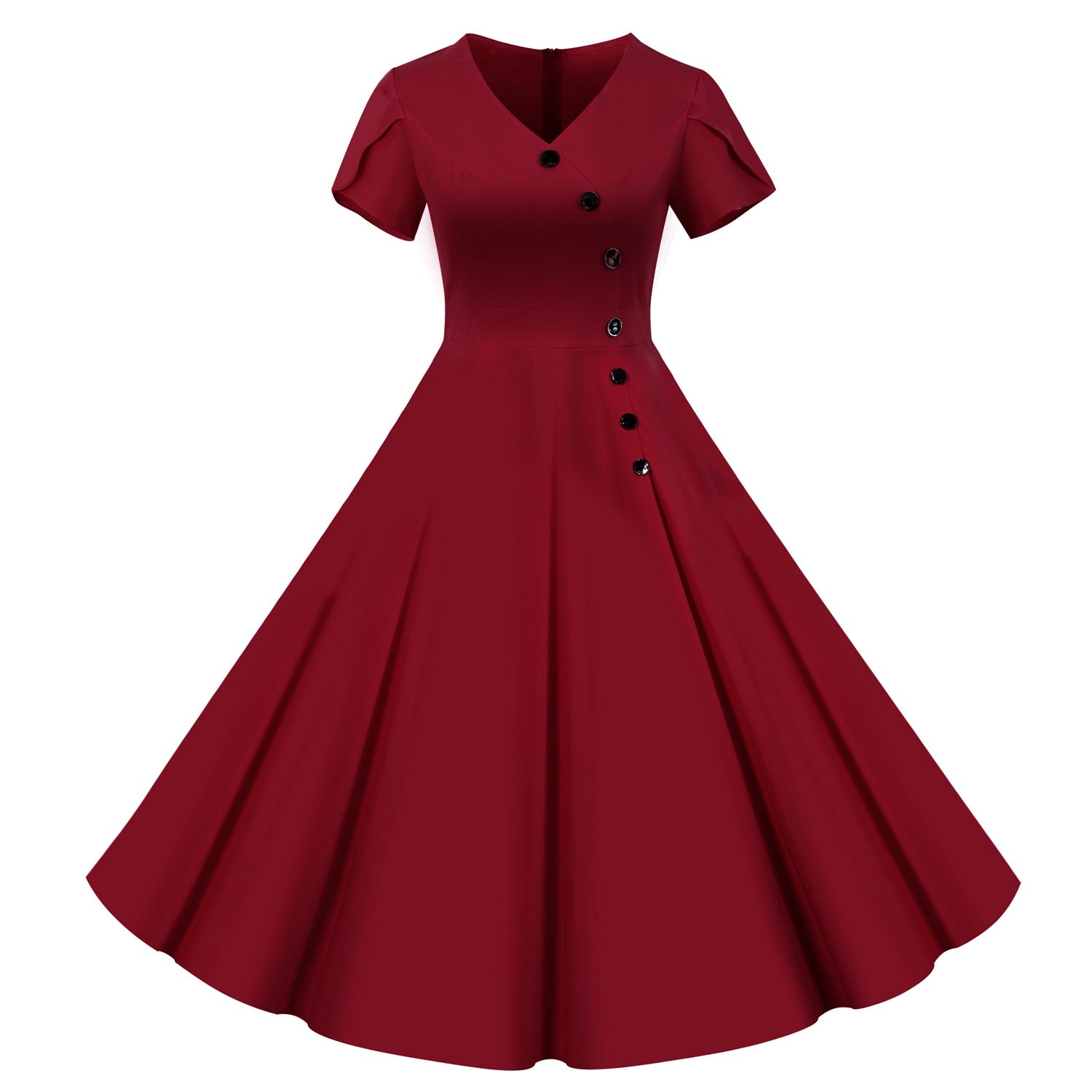 Vintage Short Sleeves Women Dresses