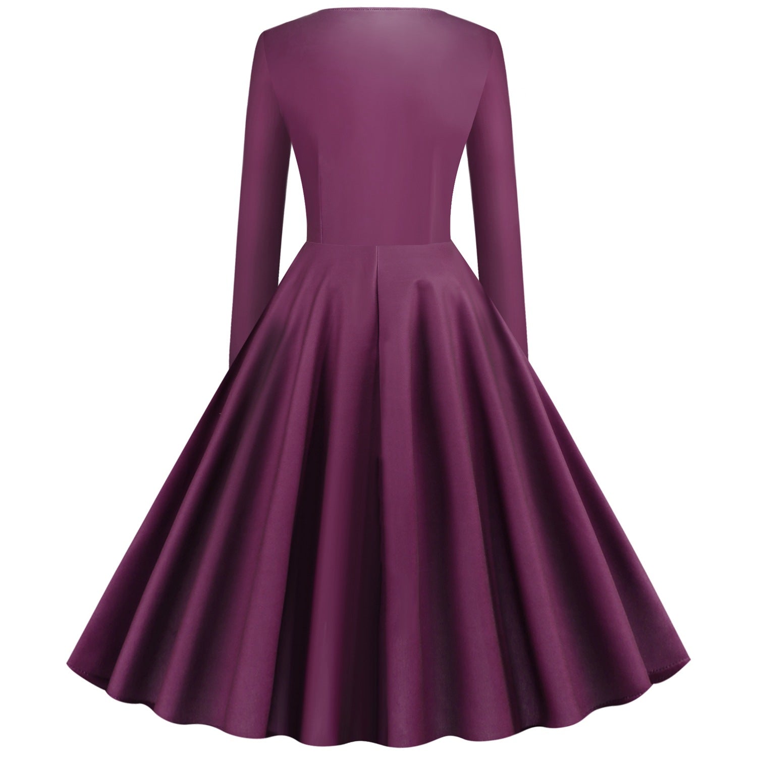 Vintage Square Neckline Long Sleeves Christmas Dresses
