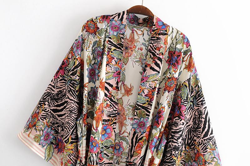 Summer Women Folral Print Kimono-STYLEGOING