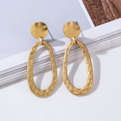 Vintage Bohemian Geometry Print Women Earrings