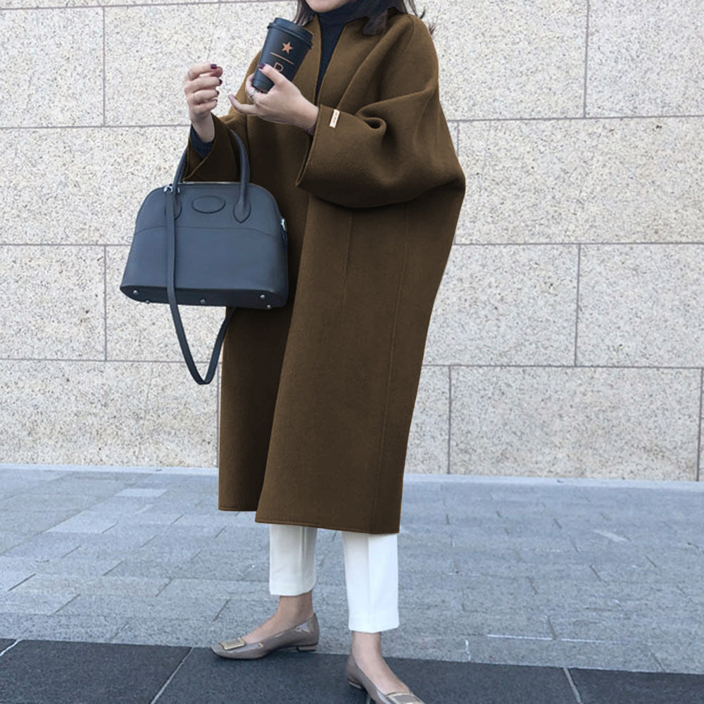 Plus Sizes Women Long Overcoat
