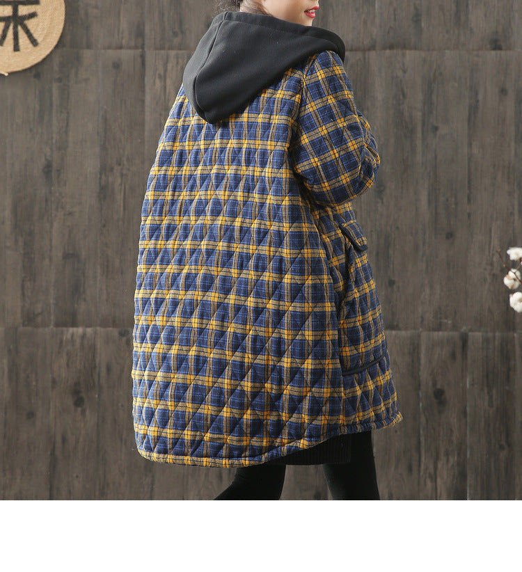 Winter Cotton Women Plus Sizes Overcoats