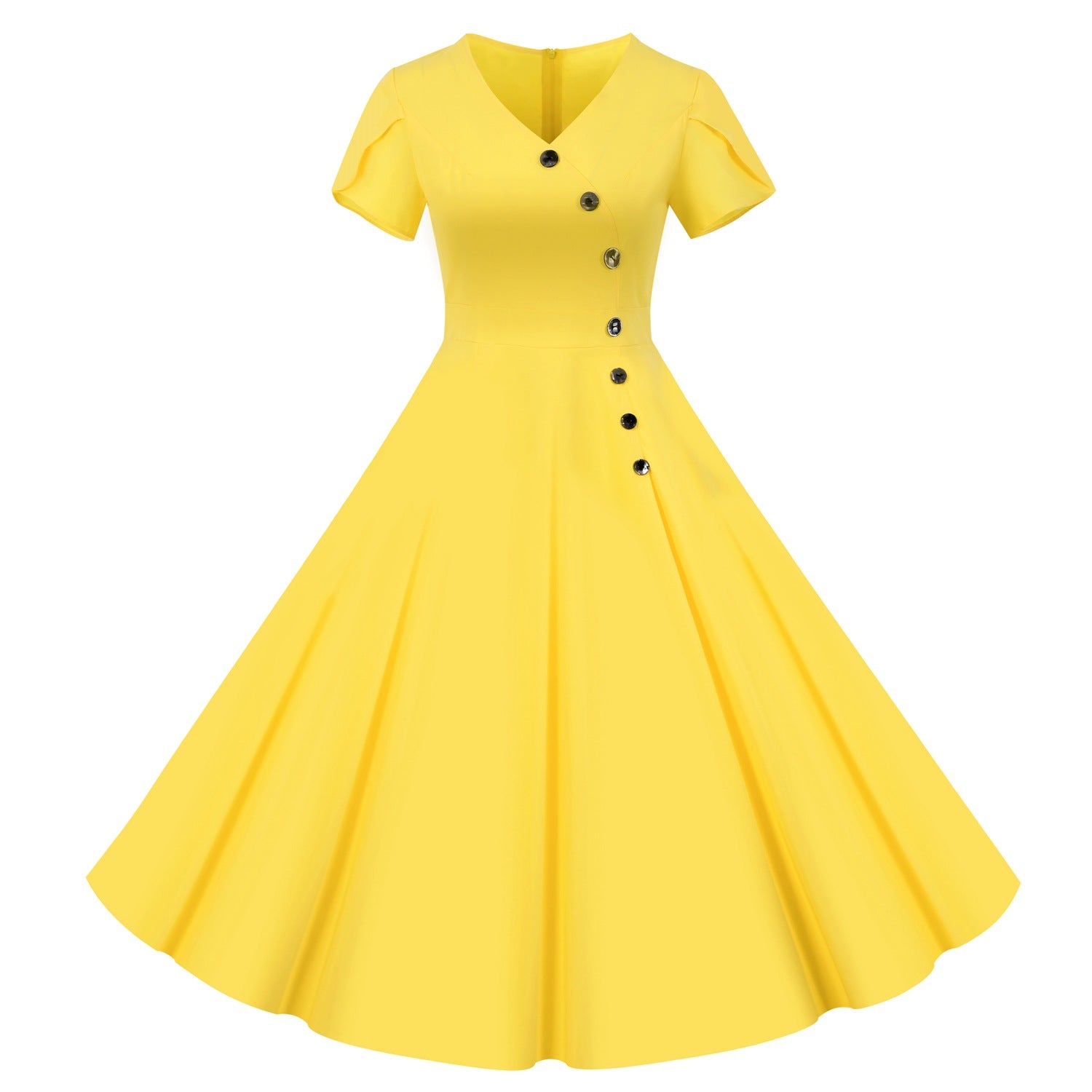 Vintage Short Sleeves Women Dresses