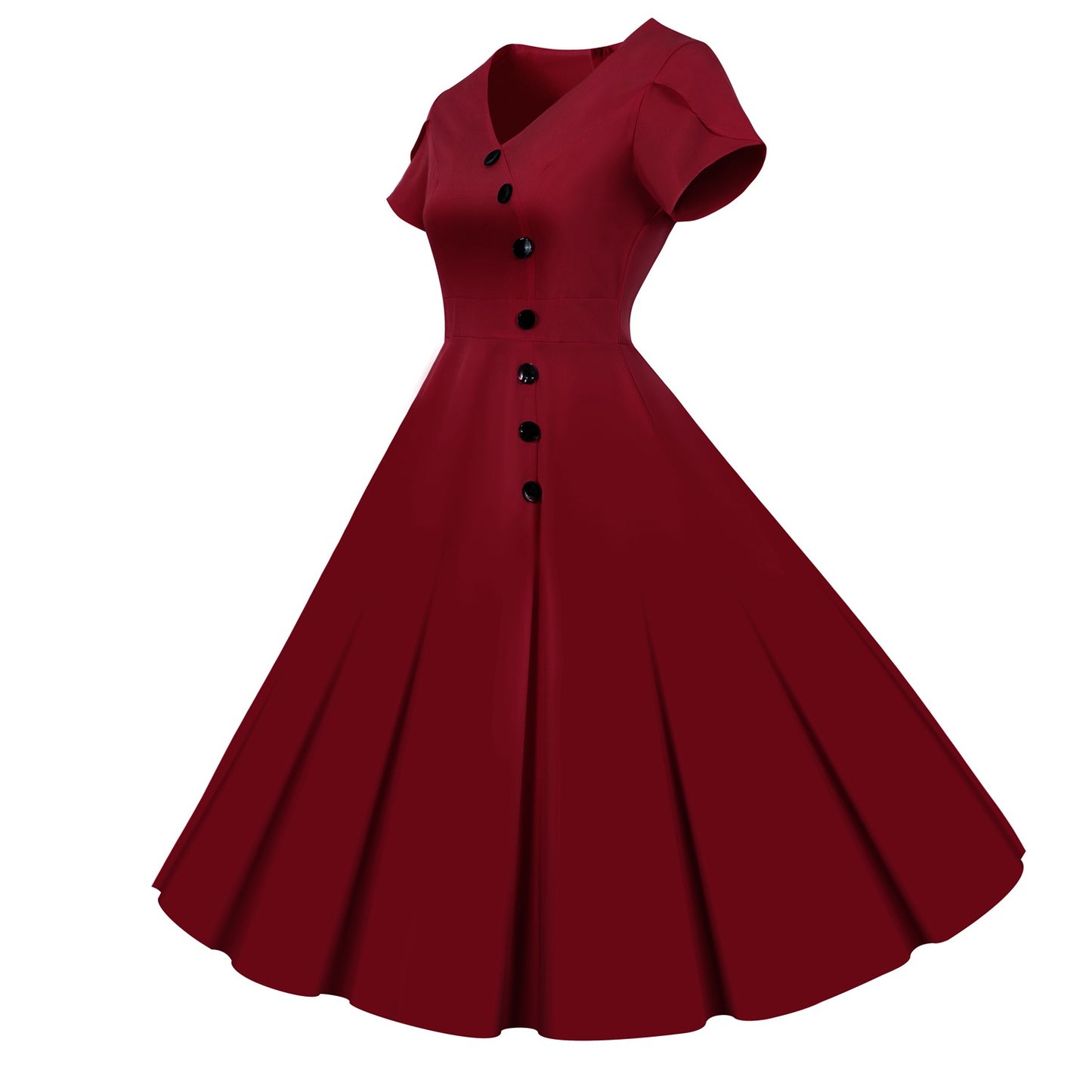 Vintage Short Sleeves Women Dresses