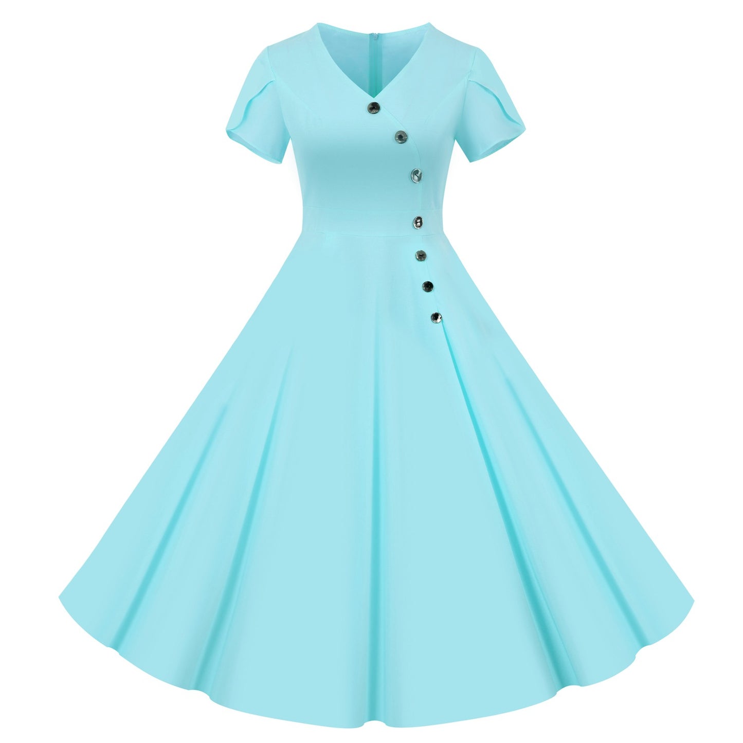 Vintage Short Sleeves Women Dresses