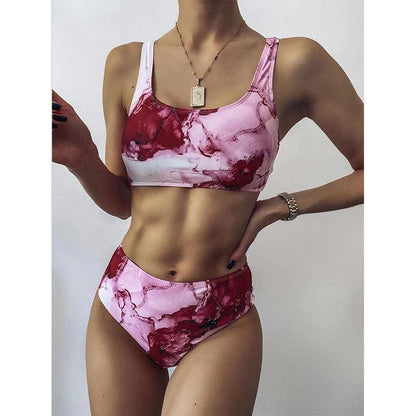 Sexy Straps High Waist Bikini Swimsuits-STYLEGOING