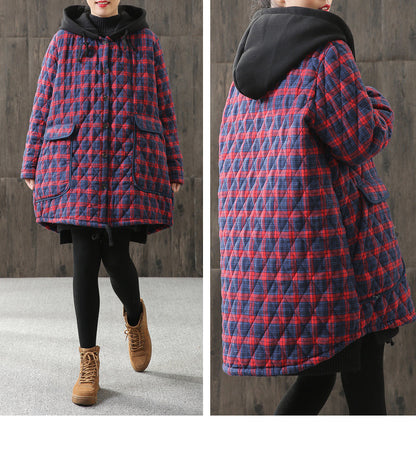 Winter Cotton Women Plus Sizes Overcoats