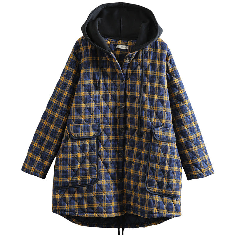 Winter Cotton Women Plus Sizes Overcoats