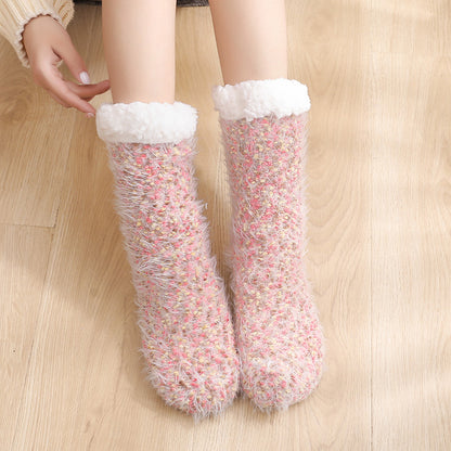 Winter Velvet Warm Sleep Socks for Women