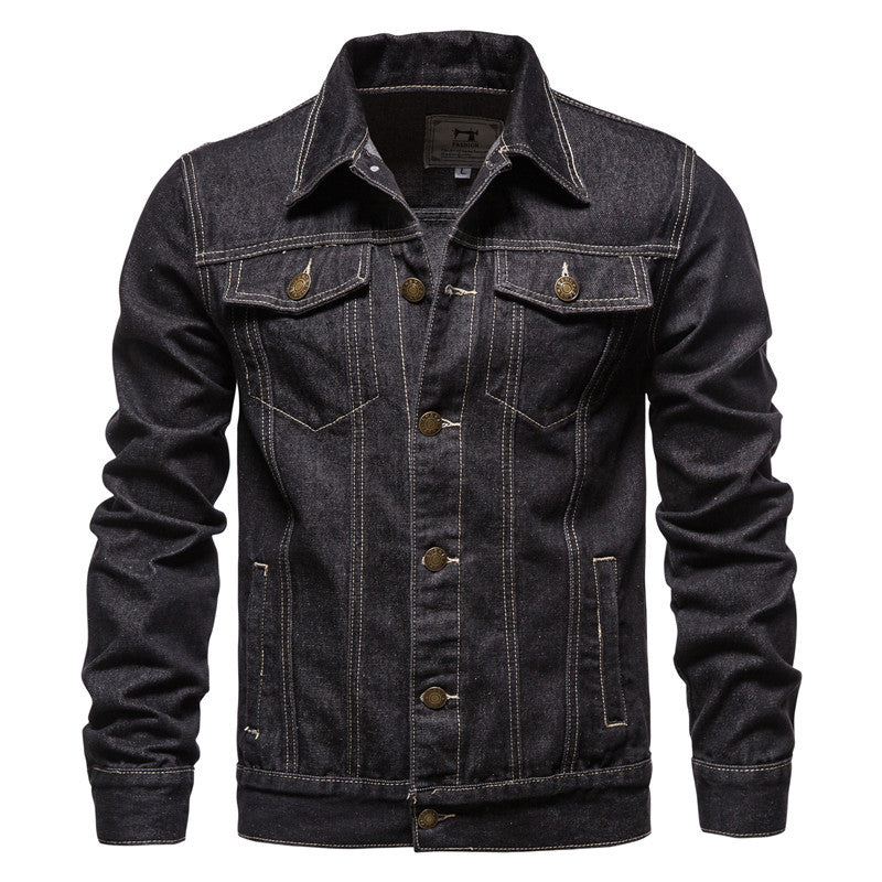 Casual Cotton Denim Cowboy Long Sleeves Denim Jackets