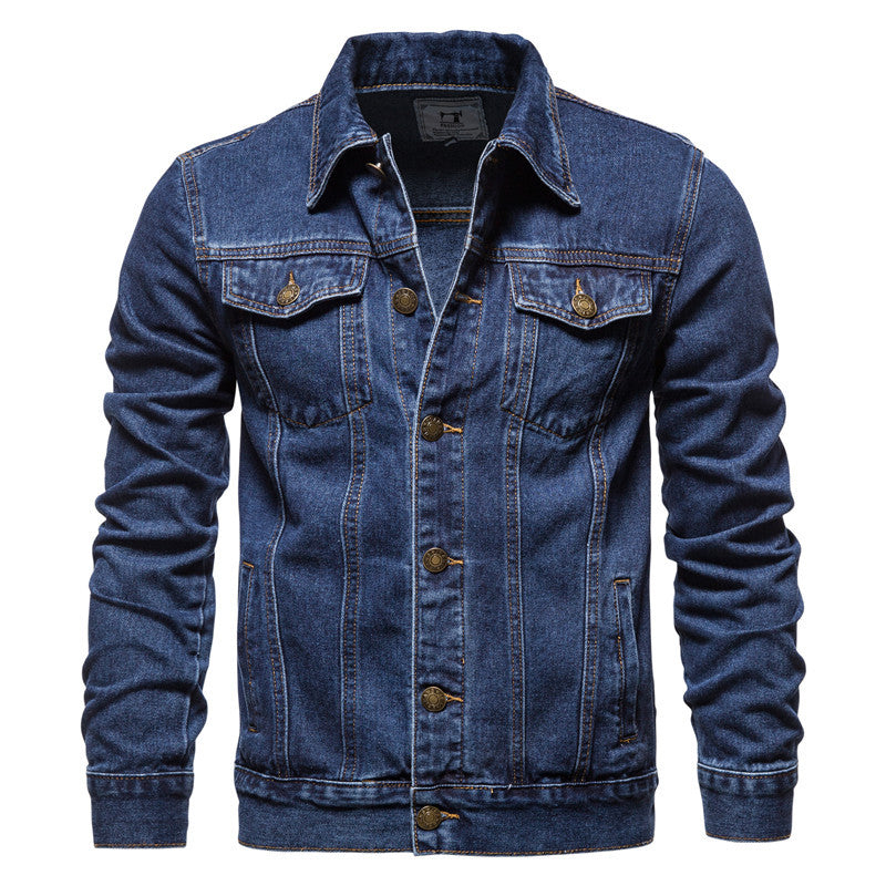 Casual Cotton Denim Cowboy Long Sleeves Denim Jackets