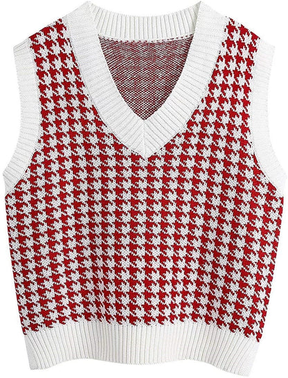 Fashion Sleeveless Women Knitting Vest