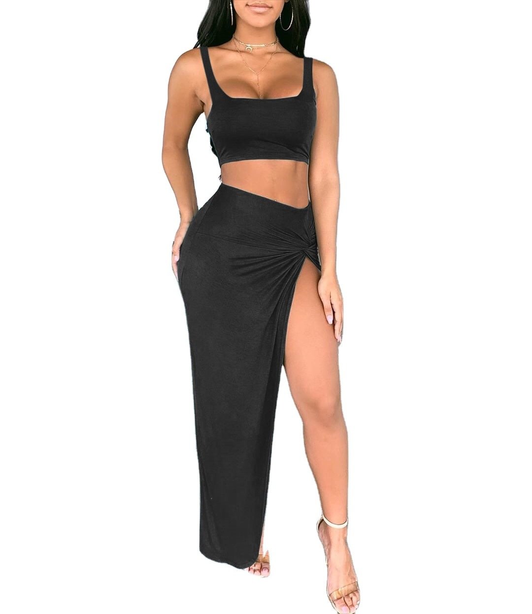 Sexy Women Strapless 2 Pieces Dresses-STYLEGOING