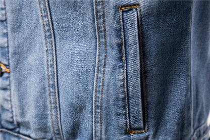 Casual Cotton Denim Cowboy Long Sleeves Denim Jackets