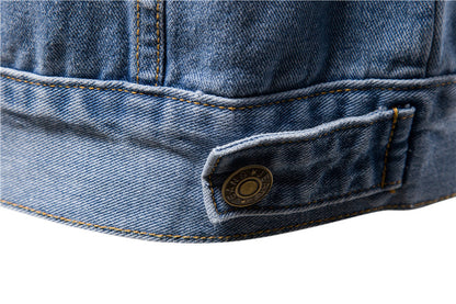 Casual Cotton Denim Cowboy Long Sleeves Denim Jackets