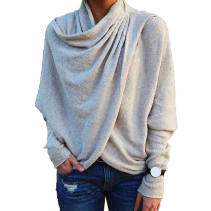 Women Winter Loose Irregular Hoodies-STYLEGOING