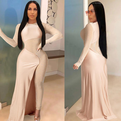 Sexy See Through Rhinestone Night Club Suits-STYLEGOING
