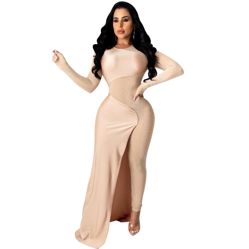 Sexy See Through Rhinestone Night Club Suits-STYLEGOING