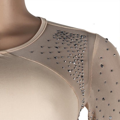 Sexy See Through Rhinestone Night Club Suits-STYLEGOING