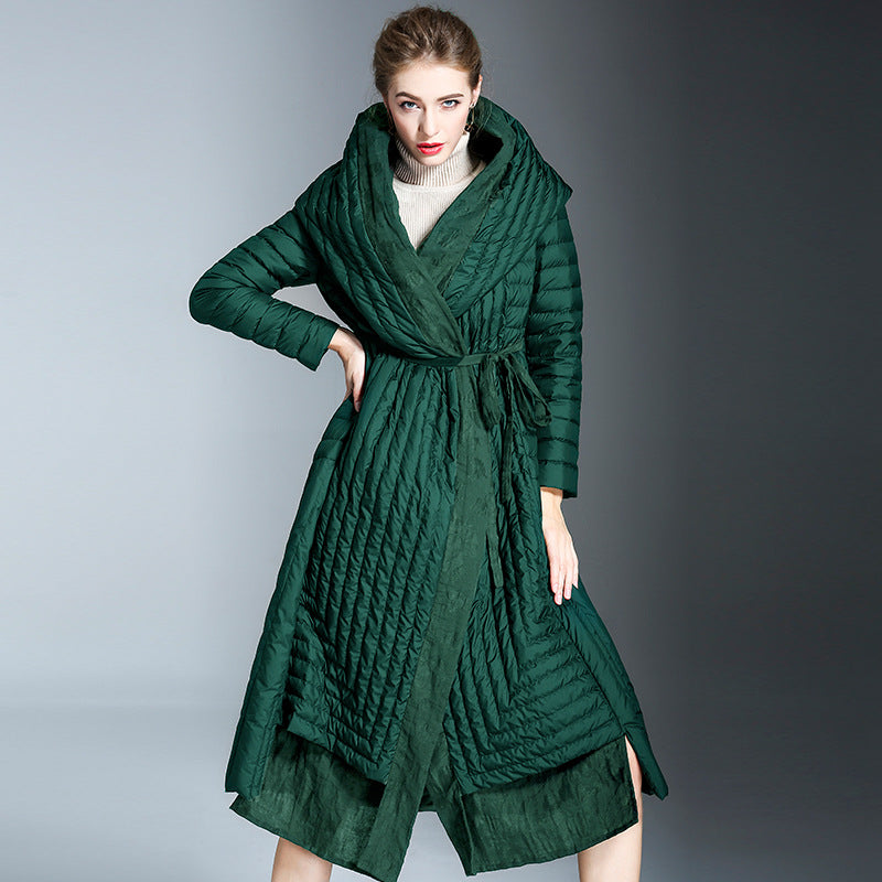 Winter Warm Long Down Overcoats for Women
