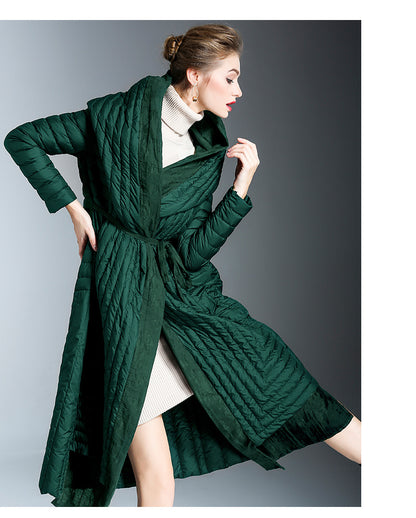 Winter Warm Long Down Overcoats for Women
