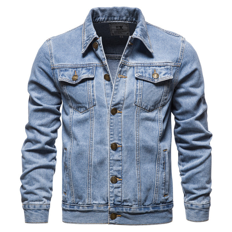 Casual Cotton Denim Cowboy Long Sleeves Denim Jackets