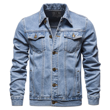 Casual Cotton Denim Cowboy Long Sleeves Denim Jackets