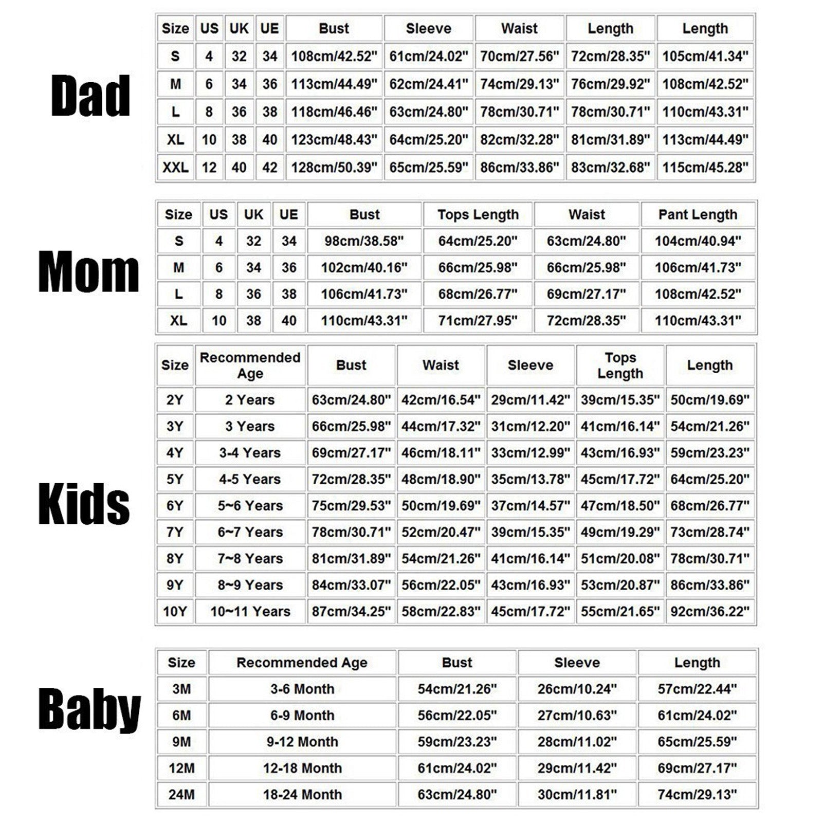 Merry Christmas Casual Parent-Child Pajamas