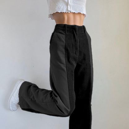 Casual Women's Corduroy Straight Pants