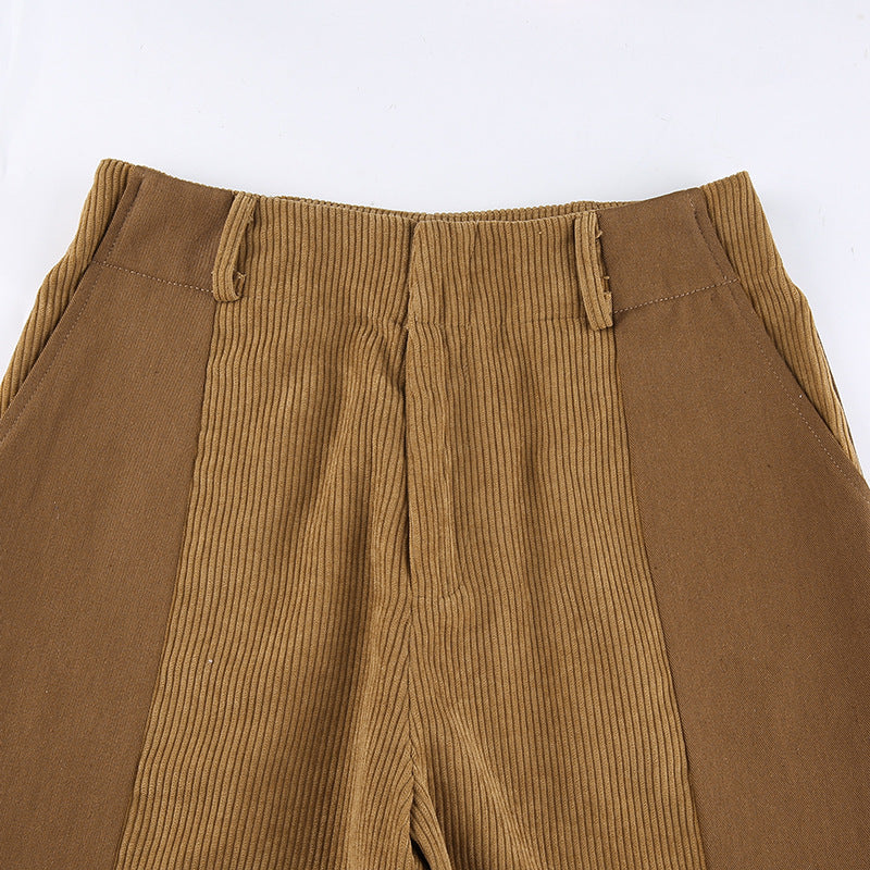 Casual Women's Corduroy Straight Pants
