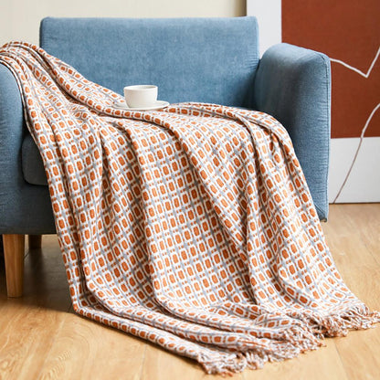 Summer Tassel Small Cozy Blaket-Brwon-130*152+10CM-Free Shipping at meselling99