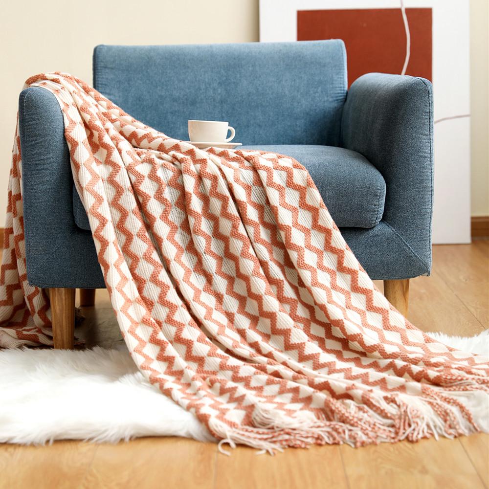 Summer Knitting Bedding Side Blanket-Ginger-127*152+15CM-Free Shipping at meselling99