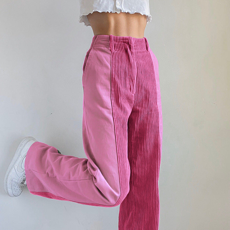 Casual Women's Corduroy Straight Pants