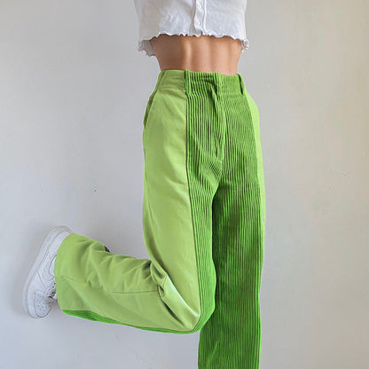 Casual Women's Corduroy Straight Pants