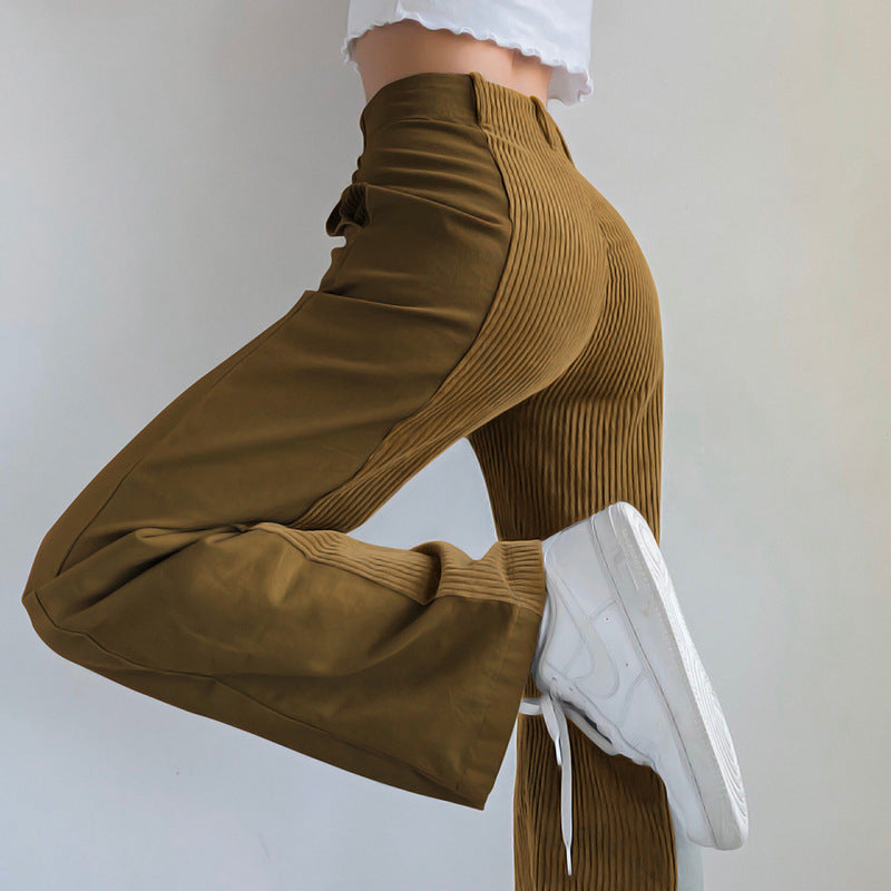 Casual Women's Corduroy Straight Pants